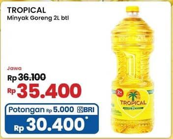 Promo Harga Tropical Minyak Goreng 2000 ml - Indomaret