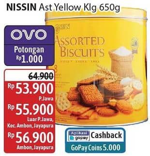 Promo Harga Nissin Assorted Biscuits 650 gr - Alfamidi