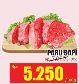 Promo Harga Paru Sapi per 100 gr - Hari Hari