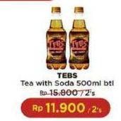 Promo Harga TEBS Tea With Soda per 2 botol 500 ml - Indomaret
