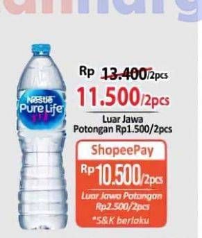 Promo Harga Nestle Pure Life Air Mineral 1500 ml - Alfamart