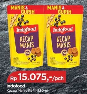 Promo Harga Indofood Kecap Manis 520 ml - TIP TOP