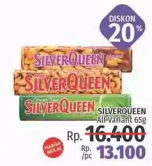 Promo Harga SILVER QUEEN Chocolate All Variants 65 gr - LotteMart