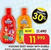Promo Harga Kodomo Body Wash Gel Orange, Strawberry 200 ml - Superindo