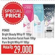 Promo Harga PONDS Bright Beauty / Acne Solution / Pure Bright 100gr  - Hypermart