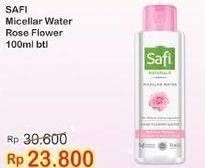 Promo Harga SAFI Naturals Micellar Water Rose Flower 100 ml - Indomaret