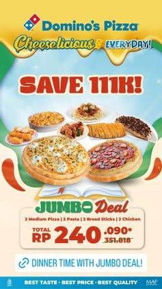 Promo Harga Jumbo Deal  - Domino Pizza