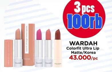 Promo Harga WARDAH Colorfit Ultralight Matte Lipstick All Variants  - Watsons