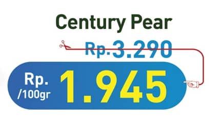 Promo Harga Pear Century per 100 gr - Hypermart