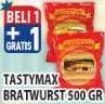 Promo Harga TASTYMAX Bratwurst per 6 pcs 500 gr - Hypermart