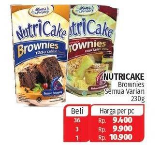 Promo Harga Nutricake Instant Cake Brownies All Variants 230 gr - Lotte Grosir