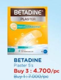 Promo Harga Betadine Plaster Elastic 5 pcs - Watsons