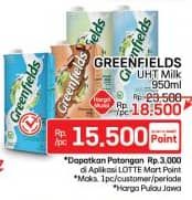 Promo Harga Greenfields UHT 1000 ml - LotteMart