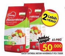 Promo Harga Oatsy Oatmeal Havermout Instan Wholegrain 750 gr - Superindo