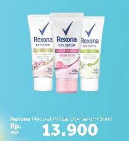 Promo Harga REXONA Dry Serum Natural White 50 ml - Carrefour