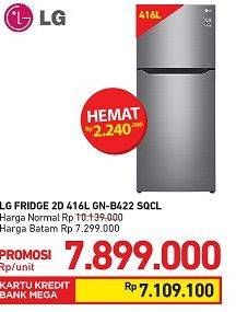 Promo Harga LG GN-B422SQCL | Kulkas 2 Pintu  - Carrefour