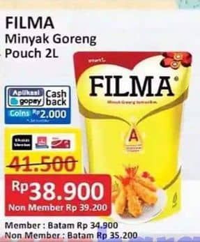 Promo Harga Filma Minyak Goreng 2000 ml - Alfamart