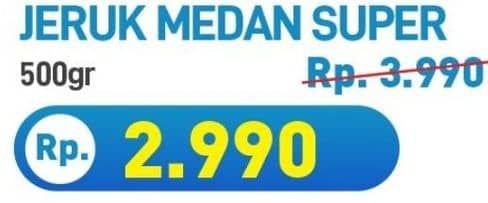 Promo Harga Jeruk Medan per 100 gr - Hypermart