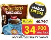 Promo Harga Indocafe Coffeemix 30 pcs - Superindo