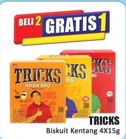 Promo Harga Tricks Biskuit Kentang per 4 pcs 15 gr - Hari Hari