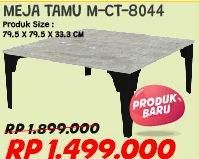 Promo Harga Coffee Table M-CT-8044 W. 79.5 X D. 79.5 X H. 33.3 CM  - COURTS