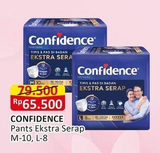 Promo Harga Confidence Adult Pants Slim & Fit Extra Absorb L8, M10 8 pcs - Alfamart