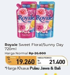 Promo Harga So Klin Royale Parfum Collection Sweet Floral, Sunny Day 720 ml - Carrefour