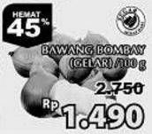 Promo Harga Bawang Bombay Gelar per 100 gr - Giant