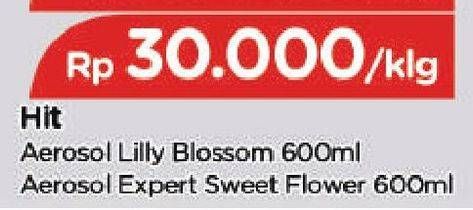 Promo Harga HIT Aerosol Expert Sweet Flower 600 ml - TIP TOP