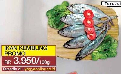 Promo Harga Ikan Kembung per 100 gr - Yogya