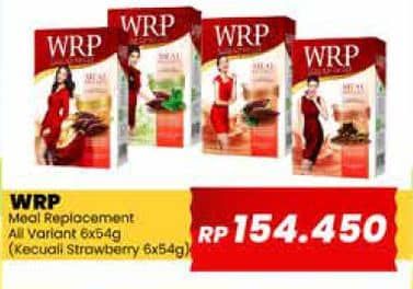 Promo Harga WRP Lose Weight Meal Replacement Kecuali Stroberi per 6 sachet 54 gr - Yogya