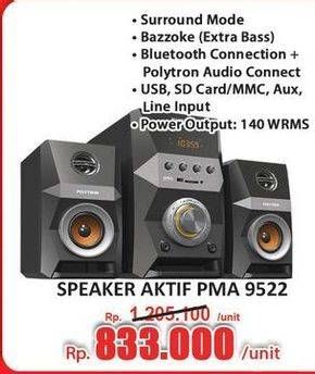 Promo Harga Polytron Bluetooth Speaker Multimedia Karaoke PMA 9522  - Hari Hari