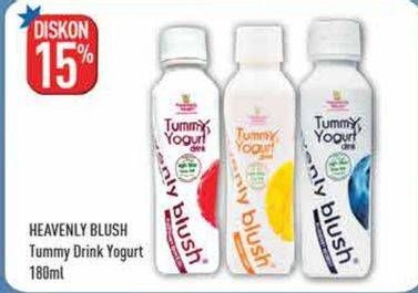 Promo Harga HEAVENLY BLUSH Tummy Yoghurt Drink 180 ml - Hypermart