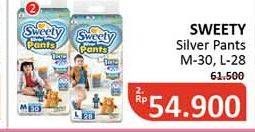 Promo Harga Sweety Silver Pants M30, L28 28 pcs - Alfamidi