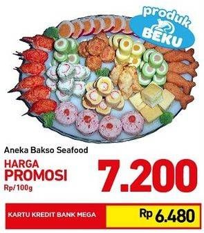 Promo Harga Aneka Bakso Seafood per 100 gr - Carrefour