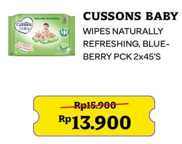 Promo Harga Cussons Baby Wipes Naturally Refreshing, Fresh Nourish 50 sheet - Indomaret