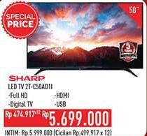 Promo Harga SHARP 2T-C50AD1i Full-HD 50"  - Hypermart