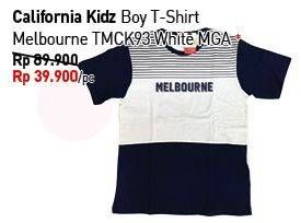 Promo Harga CALIFORNIA KIDS Boy T-Shirt Melbourne TMCK93 White MGA  - Carrefour