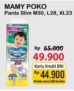 Promo Harga Mamy Poko Pants Xtra Kering Slim Tidak Gembung XL23, L28, M30 23 pcs - Alfamart