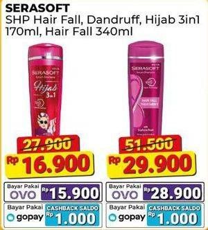 Promo Harga Serasoft Shampoo Hairfall Treatment 340 ml - Alfamart