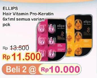 Promo Harga ELLIPS Hair Vitamin All Variants 6 pcs - Indomaret
