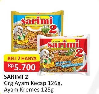 Promo Harga Sarimi Mie Goreng Isi 2 Ayam Kecap/ Kremes  - Alfamart