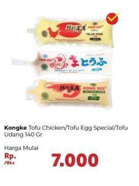 Promo Harga KONG KEE Tofu Ayam, Telur, Udang 140 gr - Carrefour
