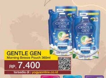 Promo Harga Gentle Gen Deterjen Morning Breeze 360 ml - Yogya