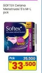Promo Harga Softex Celana Menstruasi All Size 5 pcs - Indomaret