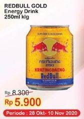 Promo Harga RED BULL Energy Drink Gold 250 ml - Indomaret