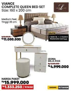 Promo Harga Lady Americana Viance Queen Mattress/Courts Leona Meja Rias   - COURTS