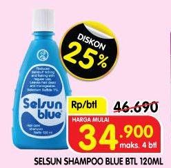 Promo Harga Selsun Shampoo Blue 120 ml - Superindo