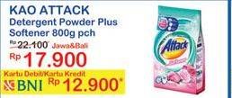 Promo Harga ATTACK Detergent Powder 800 gr - Indomaret