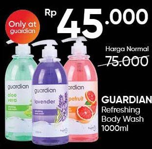 Promo Harga GUARDIAN Refreshing Body Wash 1000 ml - Guardian